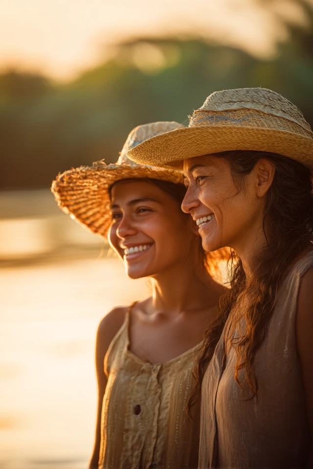 Brazilian Fisherwomen Portrait Golden Hour Photography