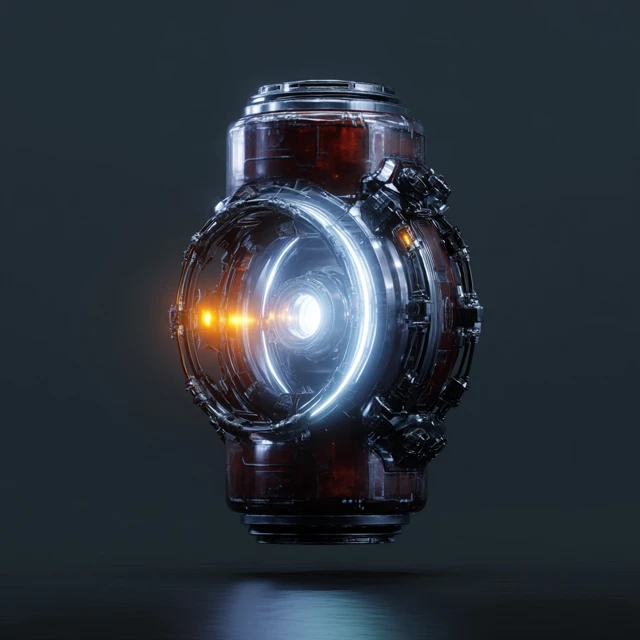 Iron Man Energy Reactor in Futuristic Tokyo Style