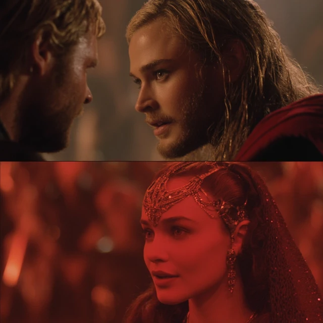 Padme Amidala and Thor David Fincher Style