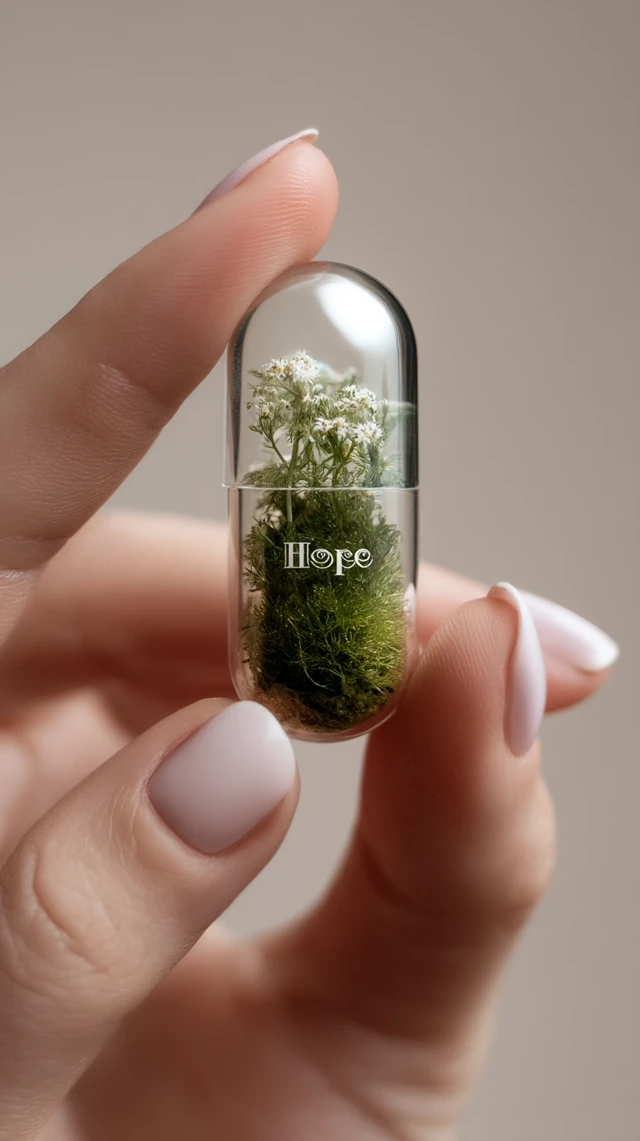 Hope in a Capsule: Tiny Garden and Delicate Manicure
