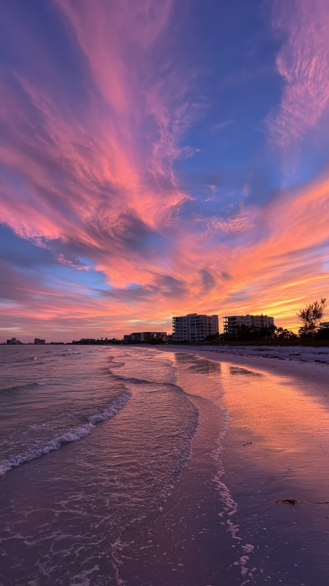 Sarasota Florida Sunset Stunning Clouds Florida Style