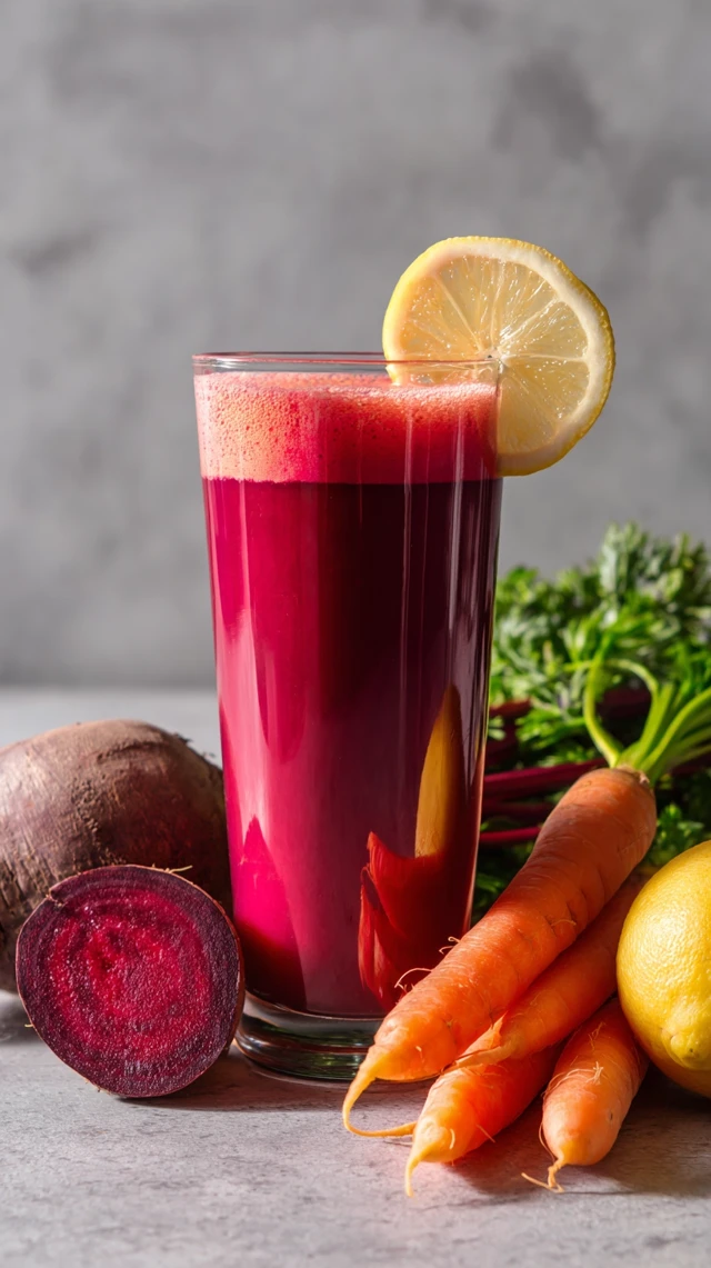Healthy Detox Juice Recipe Beetroot Carrot Apple Lemon