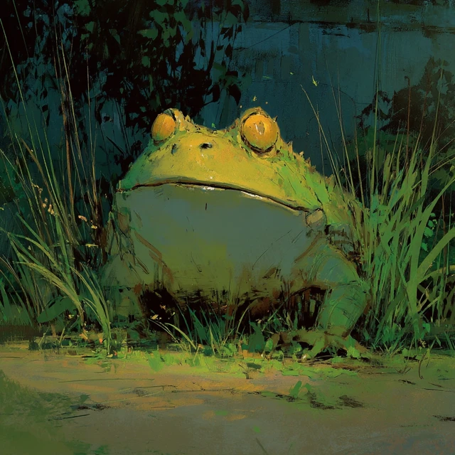 Giant Frog Illustration Art