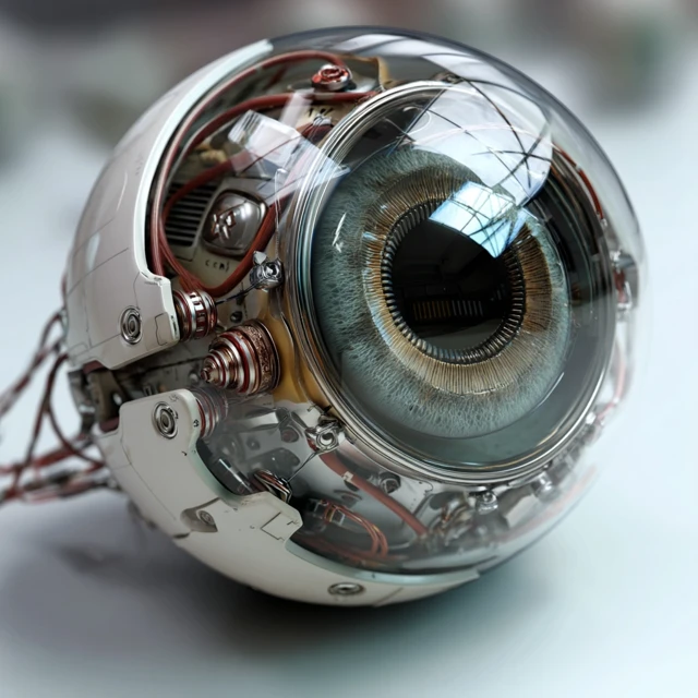 Detailed Robotic Eyeball 3D Render