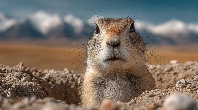 Prairie Dog in Idaho Desert Hyper Realistic 4K