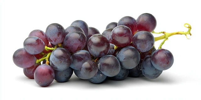 Fresh Grapes Isolated on White Background