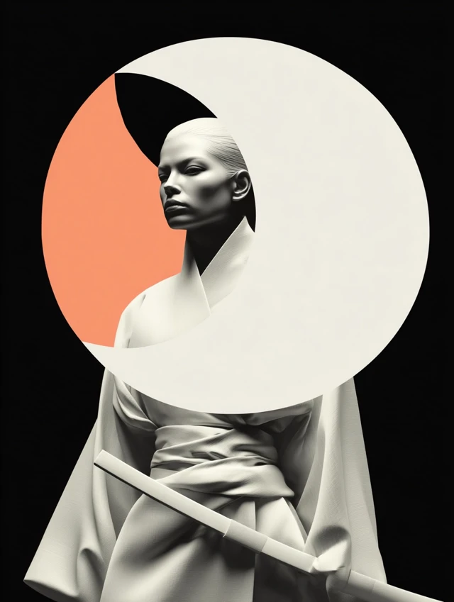 Elegant Samurai Woman Fantasy Art