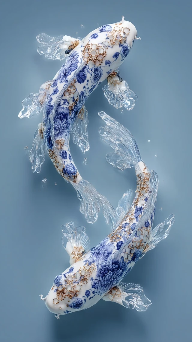 Porcelain Koi Fish Art Photography