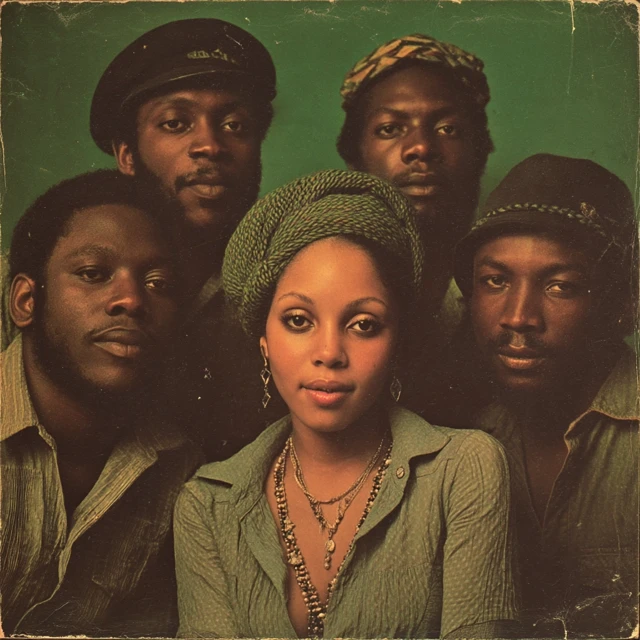 1970s Reggae Album Cover Featuring a Female Singer