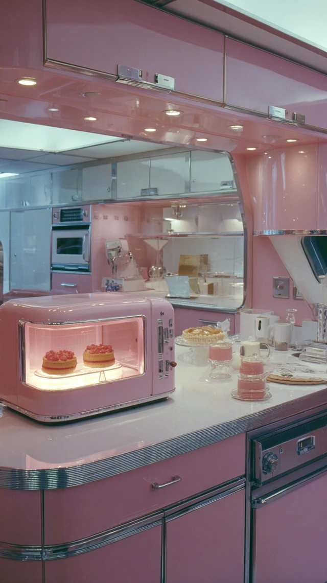 Retro Future Kitchen Design 1950s Pastel Colors