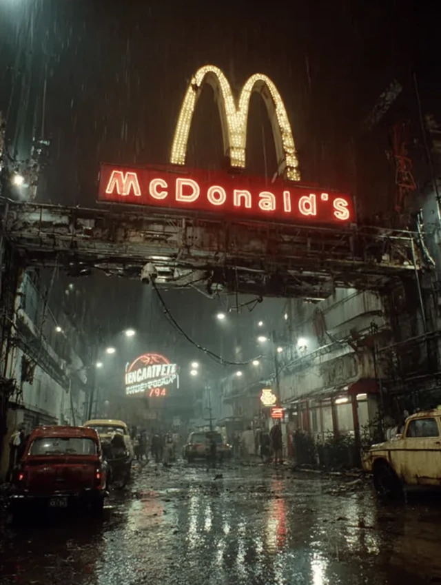 SciFi McDonald Logo Terry Gilliam Inspired
