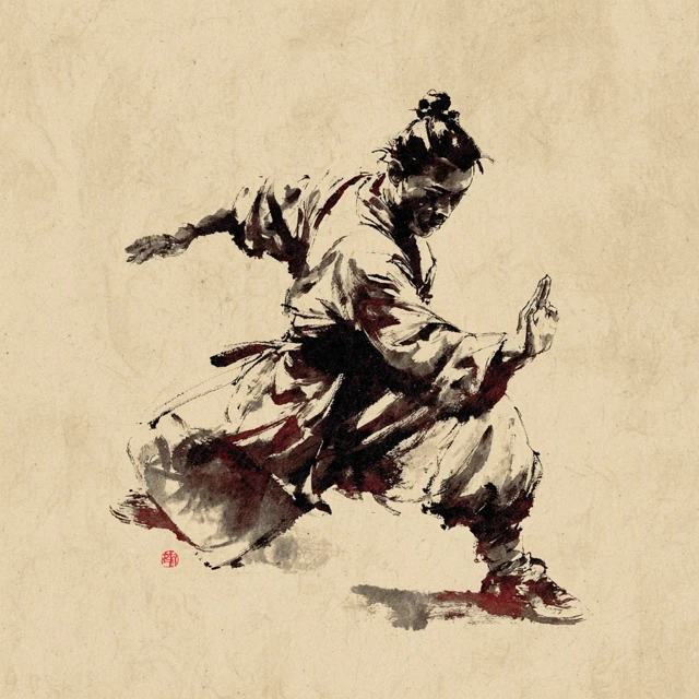 Ancient Chinese Kung Fu Painting