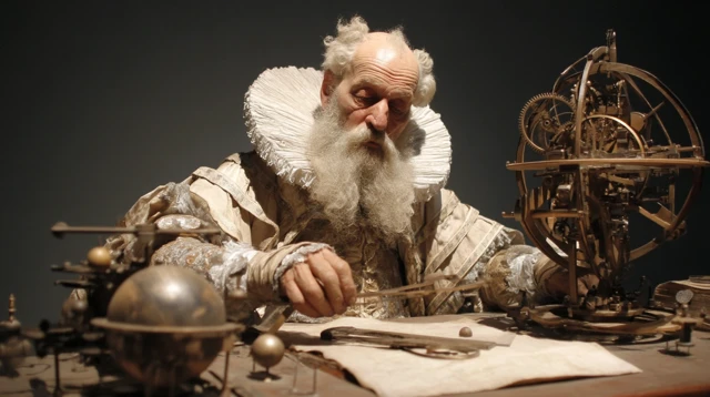 Antique Heliocentric Model and Astronomer