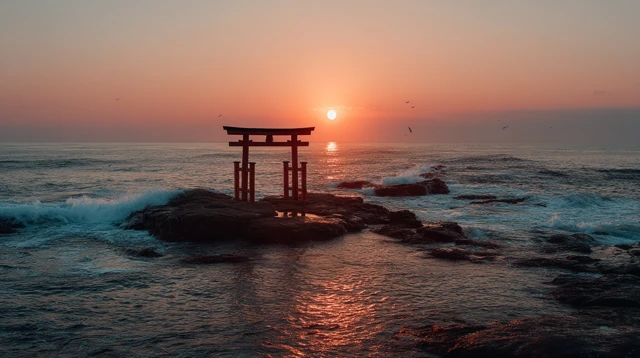 Torii Gate Sunset Photography