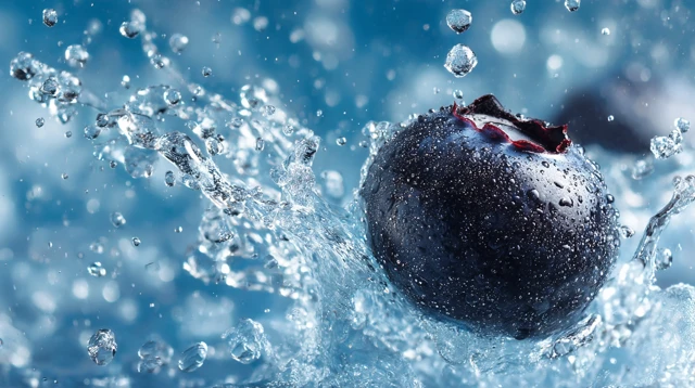 Blueberry Burst Splash Refreshing Cool Tone