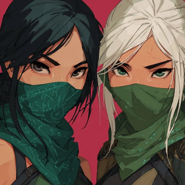 Female Ninja Duo Sienna and Jade