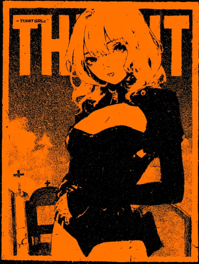 That Girl: Grunge Vampire Bride Anime Art