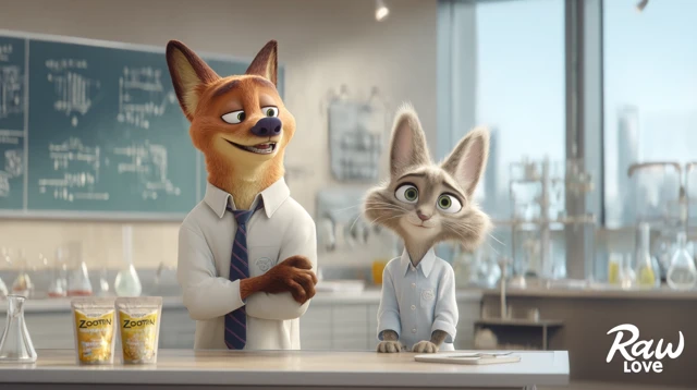 Zootopia Pets in Lab Coats at Raw Love