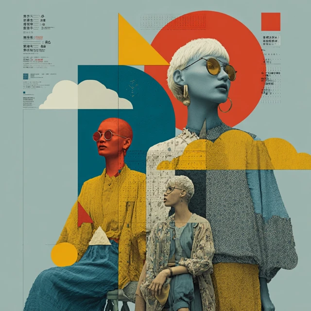 Geometric Fashion Poster Creative Design