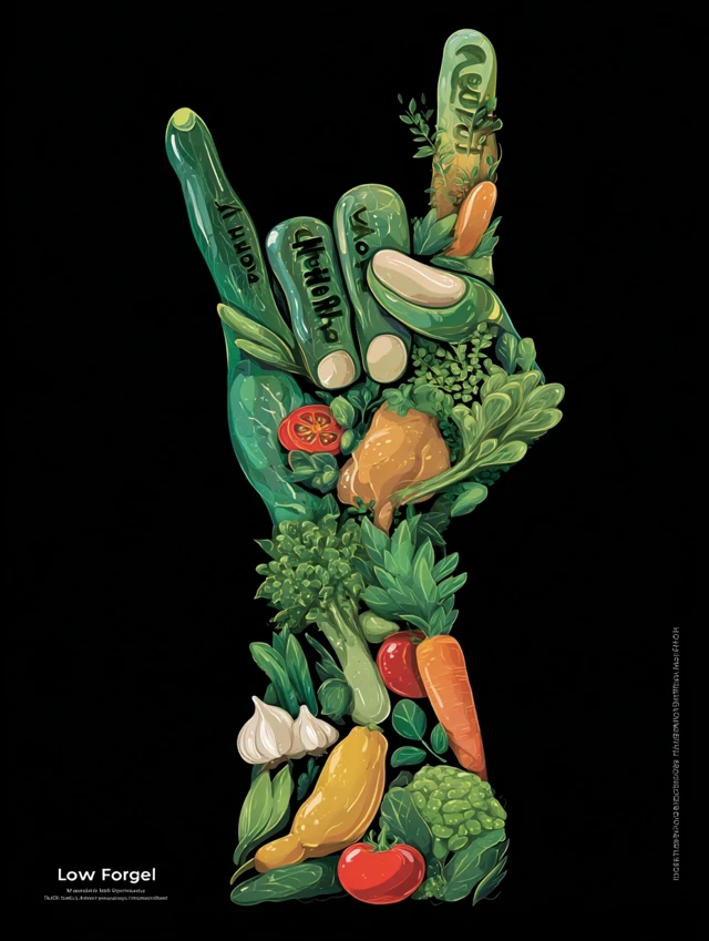 Low Carb Food Rock On TShirt Design