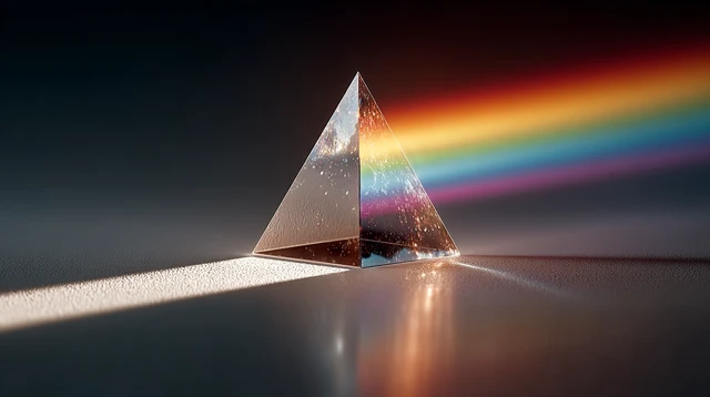 Prism and Light: Stunning Visual for Presentation Slides