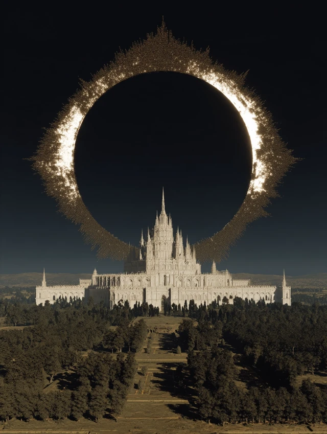 Celestial Divinity Surreal Landscape Art