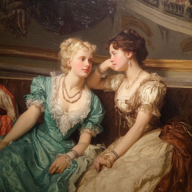 Two Women in St Petersburg Theater