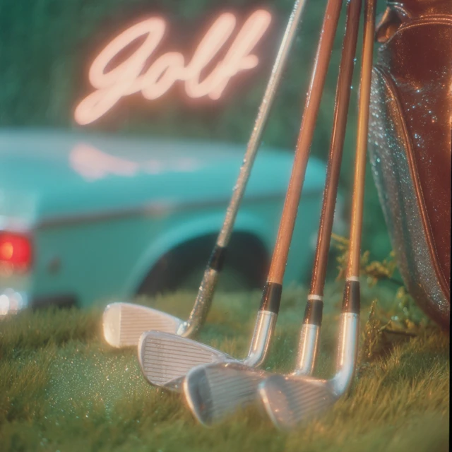 Noir Golf Glamour Retro 60s Photo