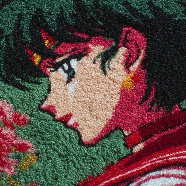 Vintage 90s Anime Sailor Saturn Embroidered Carpet