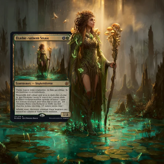 Magic the Gathering Art Radiant Woman Bog
