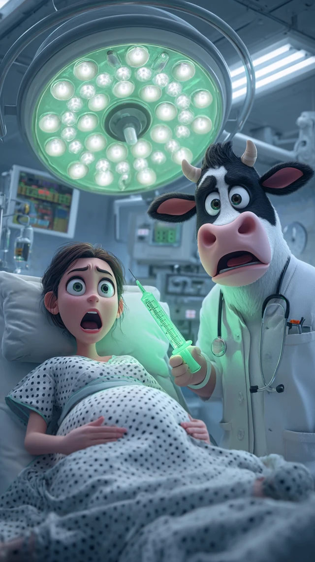 Pixar Hospital Drama Pregnant Cow Doctor