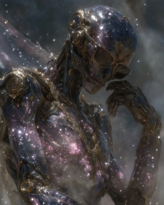 Mechanical Alien Female Cosmic Warrior