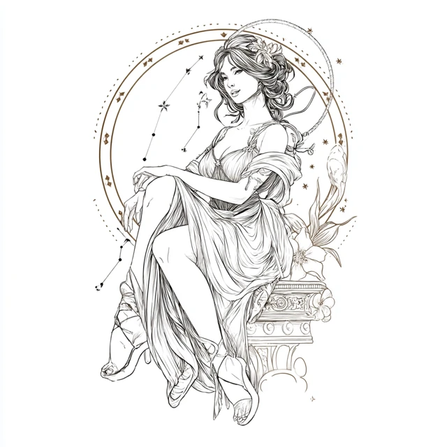 Cancer Zodiac Tattoo Design Bohemian Goddess