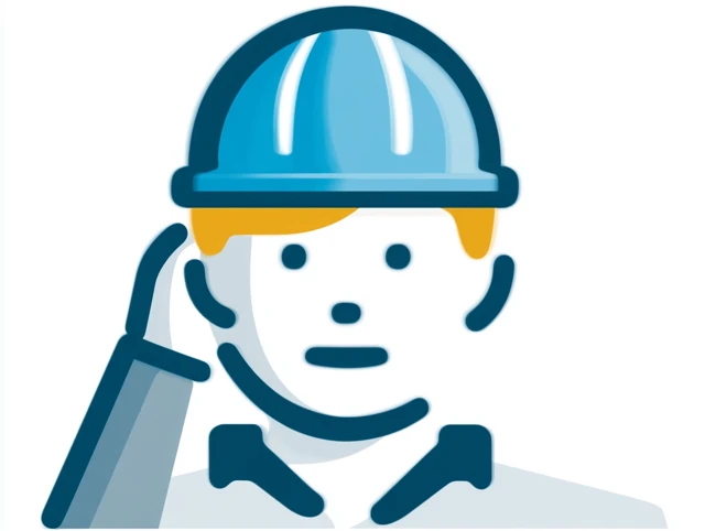 Safety Engineer Icon Illustration