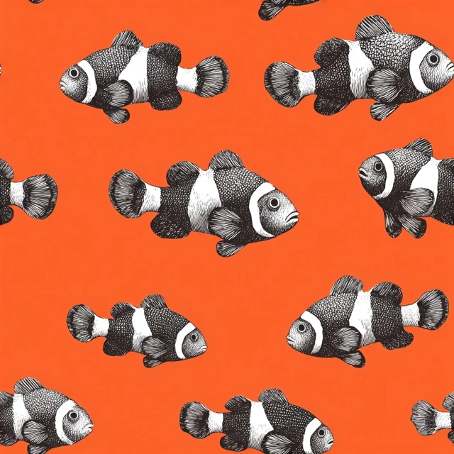 Clownfish Pattern Coastal Resortwear Design
