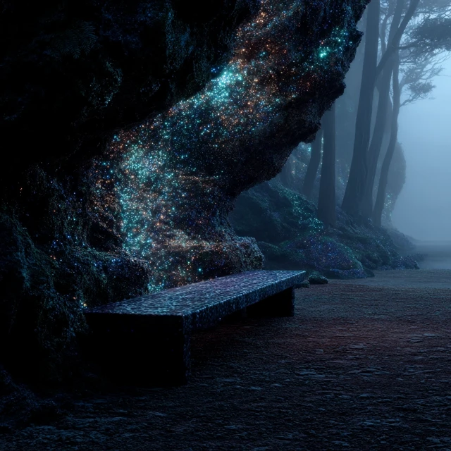 Bioluminescent Cavern Scenic Overlook