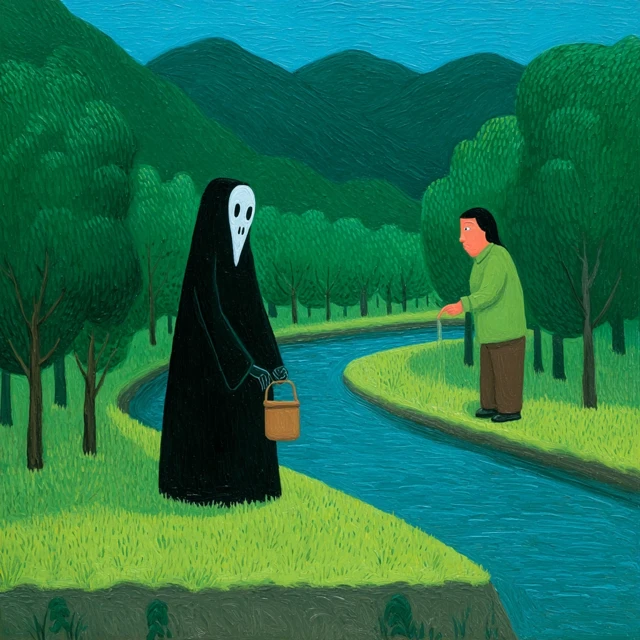 La Llorona Weeps Art by Joan Cornella