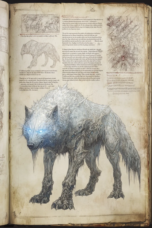 Ice Wolf Guardian Fantasy Art
