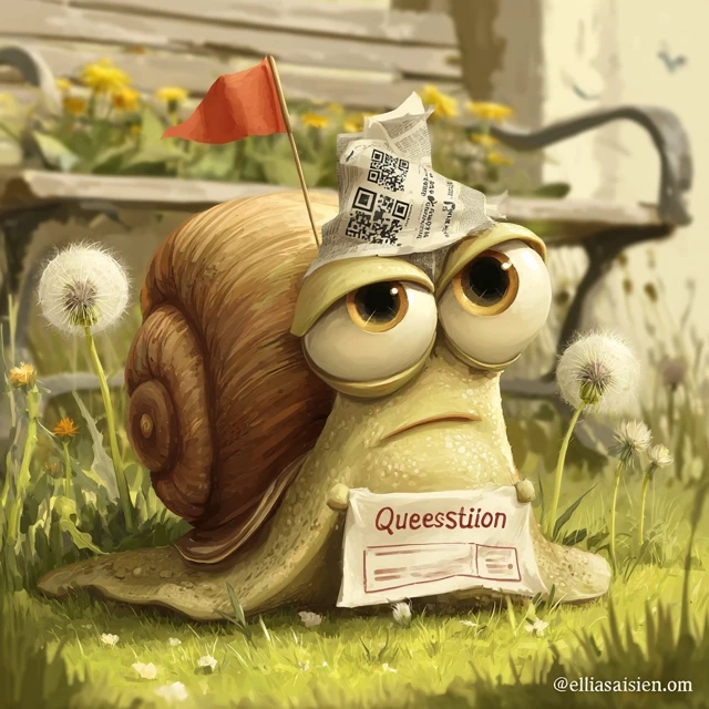 Tired Snail Cartoon Question Time