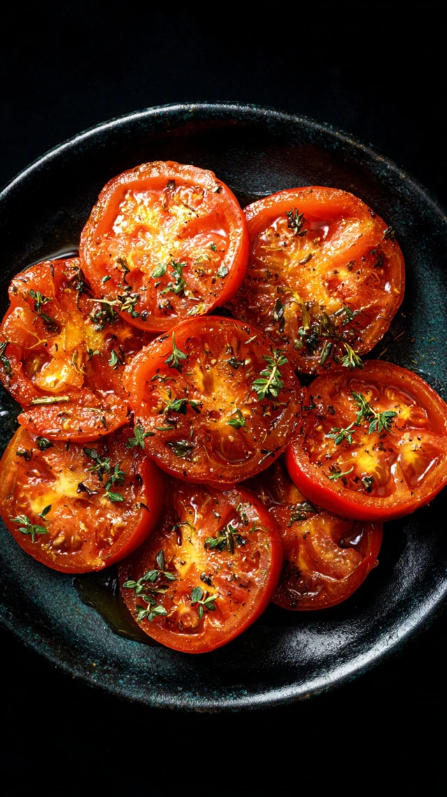 Delicious Roasted Tomatoes with Herbs and Olive Oil