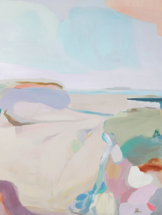 Abstract Pastel Landscape Painting
