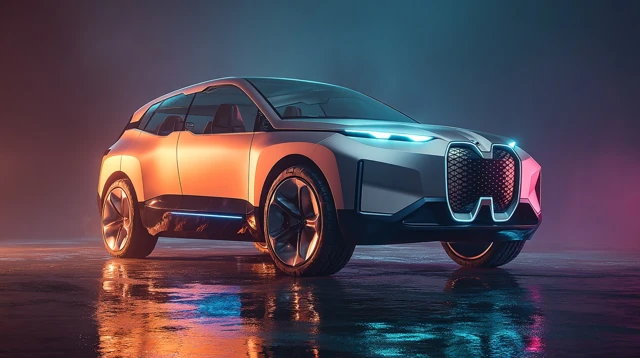 Futuristic BMW SUV Concept Car Luxury Automotive Design