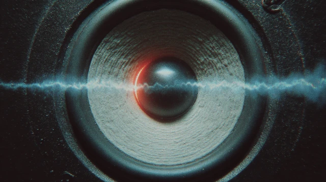 Retro Boombox Speaker Close Up