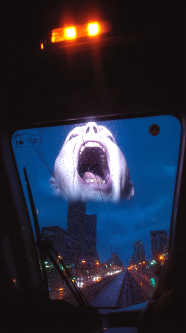 SciFi Monorail Nightmare Cityscape