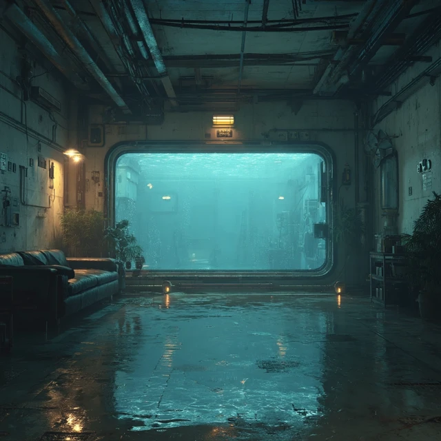 Underwater Research Station Industrial Room