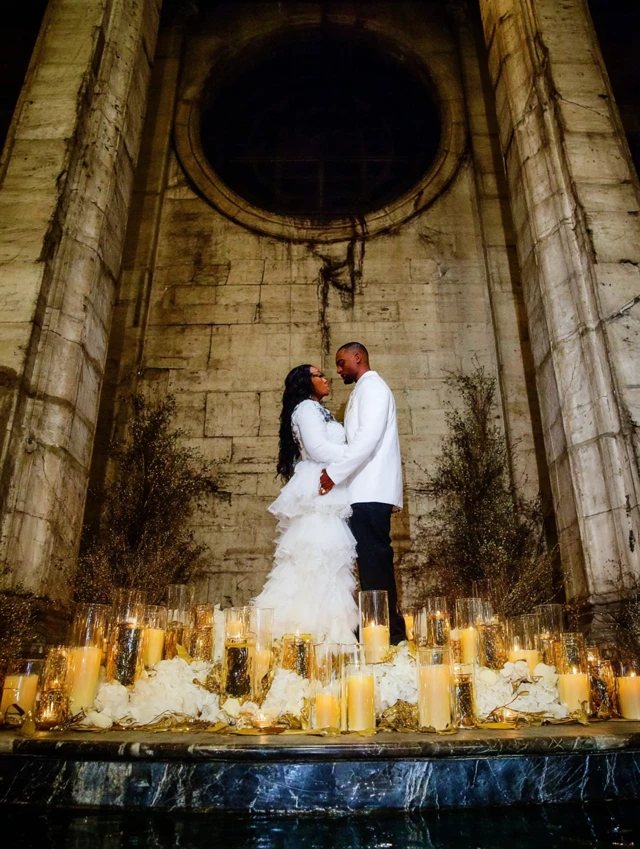 Black Couple Wedding Ceremony Photography