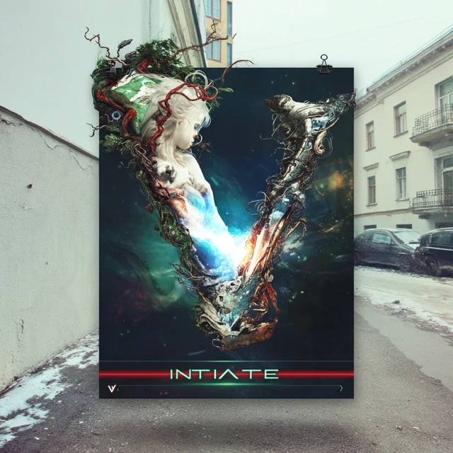 Initiate v03 Poster Design White Background