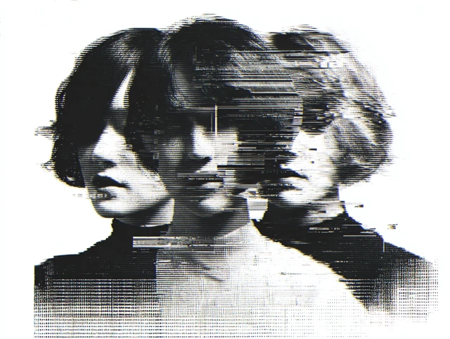 Glitch Art Portrait of Women