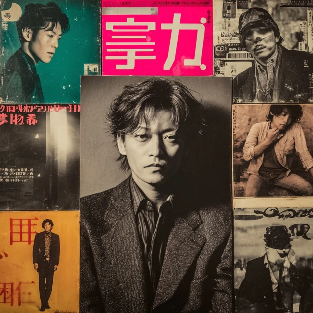 Japanese Singer Album Photo Vintage Style