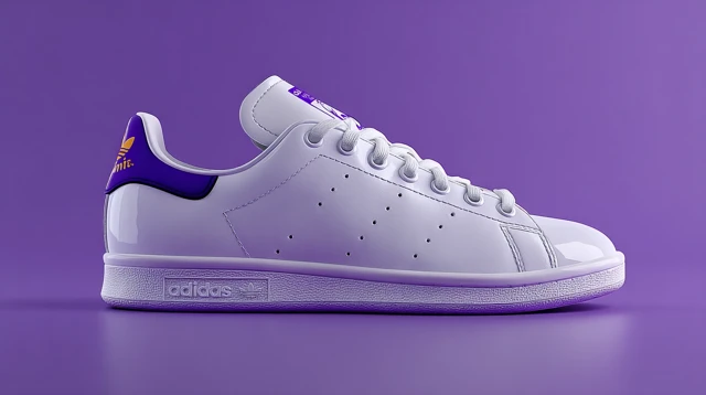 Adidas Stan Smith Shoes White and Purple